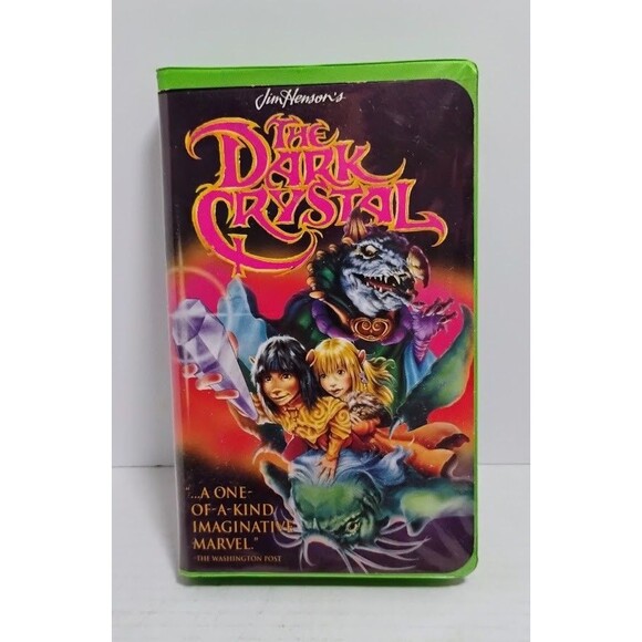 1994 JIM HENSON STUDIOS THE DARK CRYSTAL GREEN CLAMSHELL VHS - Picture 1 of 5